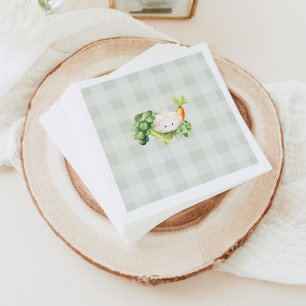 Lokaal geteelde baby shower Boeren markt Servet