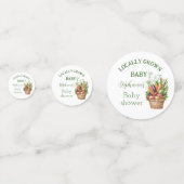 Lokaal geteelde Baby shower boerenmarkt Confetti (Achterkanten)