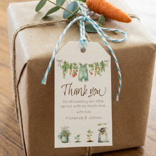 Lokaal Geteelde Baby Shower Feestje Cadeaulabel