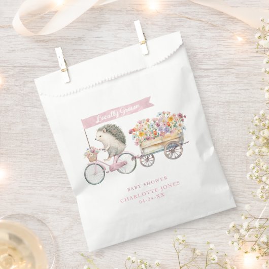 Lokaal geteelde Baby shower gunstzak – Bloemenhaag Bedankzakje (Geknipt)