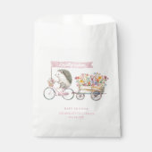 Lokaal geteelde Baby shower gunstzak – Bloemenhaag Bedankzakje (Voorkant)