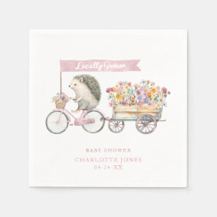 Lokaal geteelde Baby showers servetten – Roze Bloe