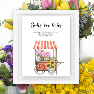 Lokaal geteelde bloemen baby shower - Boeken voor Poster