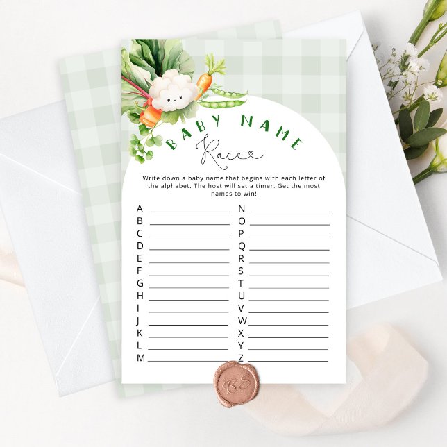 Lokaal geteelde boeren markt Baby naam ras spel (Creator heeft geüpload)