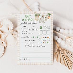 Lokaal geteelde boeren markt Baby shower spel