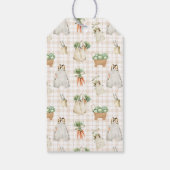 Lokaal geteelde boeren markt Boho Baby shower Cadeaulabel (Achterkant)