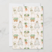 Lokaal geteelde boeren markt Boho Baby shower Kaart (Achterkant)