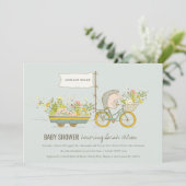 Lokaal geteelde egel-Baby shower uitnodigen Bedankkaart (Staand voorkant)