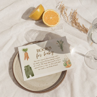 Lokaal geteelde Farmer's Market Books voor Baby Informatiekaartje