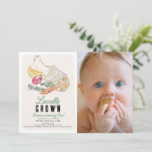 Lokaal geteelde Franse markt tas Foto 1e verjaarda Kaart (Staand voorkant)