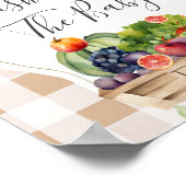 Lokaal geteelde groenten boer wenst voor Baby Poster (Hoek)