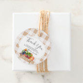 Lokaal geteelde groenten boeren markt Baby shower Bedankjes Labels (In situ)