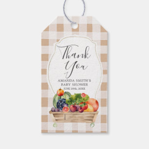 Lokaal geteelde groenten boeren markt dank u cadeaulabel