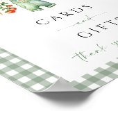 Lokaal geteelde Kaarten en geschenken Teken Groent Poster (Hoek)