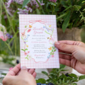 Lokaal Geteelde Lente Bloemen Baby Shower Kaart