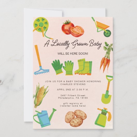 Lokaal Geteelde Moestuin Neutraal Kaart (Voorkant)