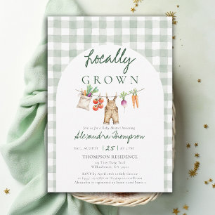 Lokaal Geteelde Producten Waslijn Baby Shower Kaart