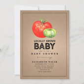 Lokaal geteelde Waterverf Baby shower Kaart (Voorkant)