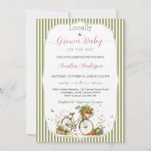 Lokaal Geteelde Zoete Moestuin Baby Shower Kaart