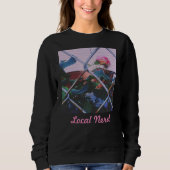Lokaal nerd Roos Sweatshirt (Voorkant)