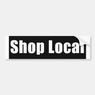 Lokaal winkelen bumpersticker