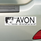 Lokale Avon Recruiter Bumpersticker (Op auto)