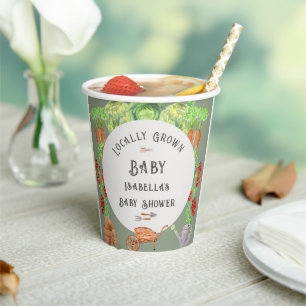 Lokale Baby Salie Groene Baby Shower Papieren Bekers