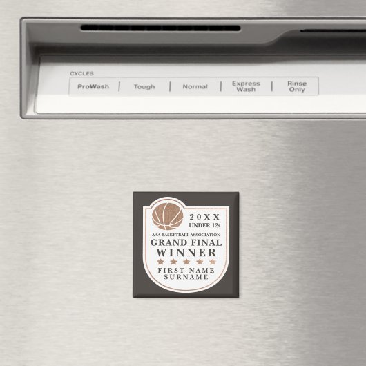 Lokale Basketbal Grand Final Prize Trofee Keepsake Magneet (Insitu (Vaatwasser))