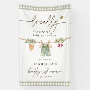 Lokale Boerenmarkt Baby Shower Welkom Spandoek