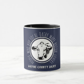 Lokale Dairy Boerderij Business - Aangepaste promo Mok