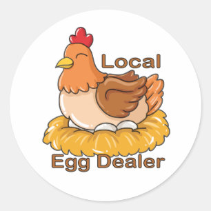 Lokale eidealer ronde sticker