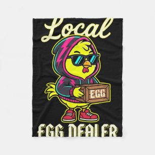 Lokale Eierhandel Kip Sungles Hoodie Pasen  Fleece Deken