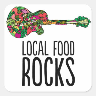 Lokale Food Rocks Sticker