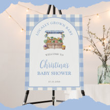 Lokale Groene Jongen Baby Shower Welkomstbord