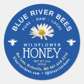 Lokale Honing Daisy Blue Label met Facebook Handle (Voorkant)