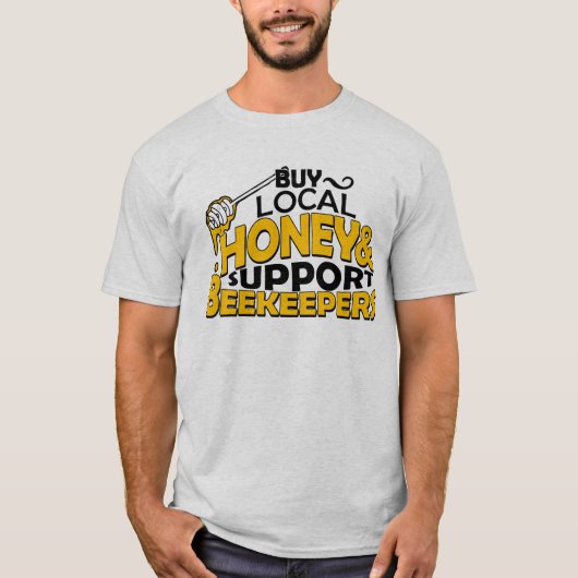 lokale honing en supportimkers kopen t-shirt (Voorkant)
