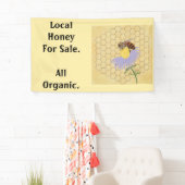 Lokale honing voor verkoop Honeybee Banner (Insitu)