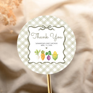 Lokale Kleine Spruit Baby Shower Ronde Sticker
