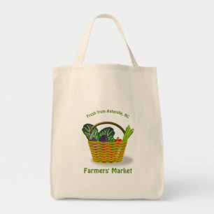 Lokale landbouwmarkt tote bag
