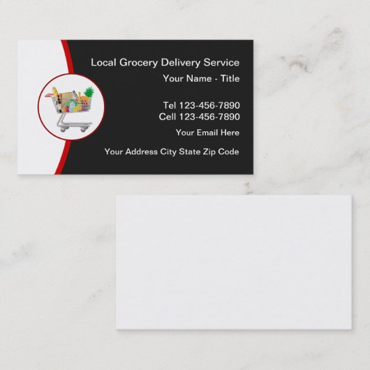 Lokale levering van kernen visitekaartje (Voorkant / Achterkant)