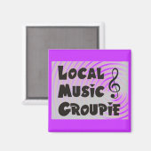 Lokale muziek Groupie Magneet (Voorkant / Achterkant)