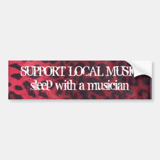 LOKALE MUZIEK ONDERSTEUNEN BUMPERSTICKER