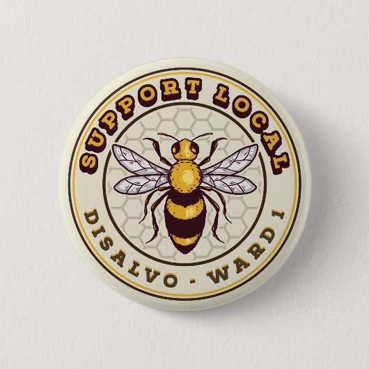 Lokale pincode ondersteunen ronde button 5,7 cm (Voorkant)