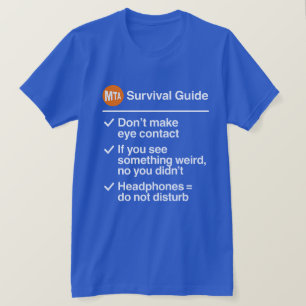 Lokale regels NYC metro humor T-shirt