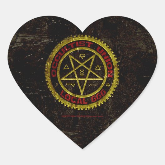 LOKALE UNIE 666 019 HART STICKER (Voorkant)