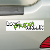 Lokale verse organische Bumpersticker (Op auto)