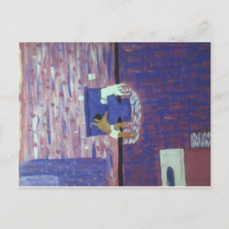 Lokale waterkant briefkaart