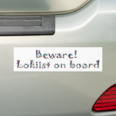 Loki Bumpersticker (Op auto)