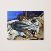 Loki - Lurcher dog Legpuzzel (Horizontaal)