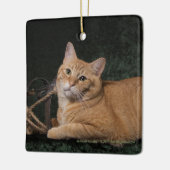 Loki met sled keramisch ornament (Links)